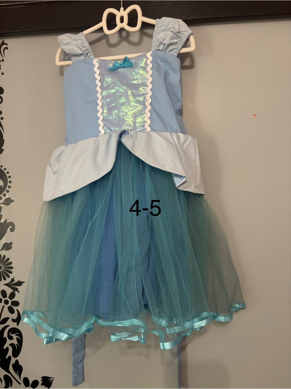 Blue Tulle Girls' Princess Costume Dress